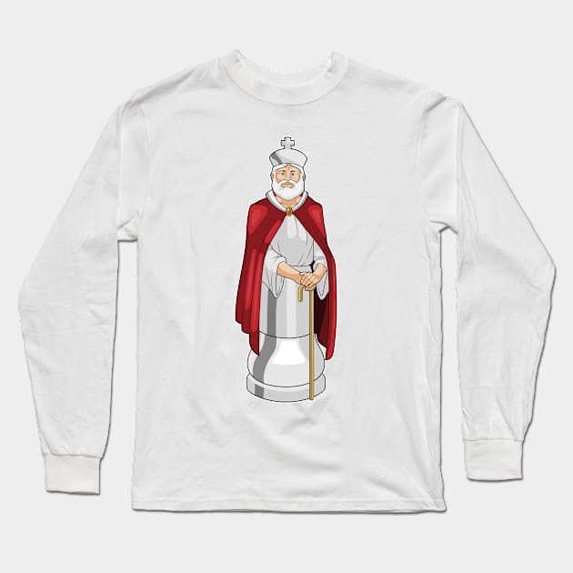 Chess piece King Chess Long Sleeve T-Shirt by Markus Schnabel